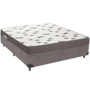 Ver imagem 1 de Cama Box Cinza e Colchão Light Espuma D33 Casal Ortobom
