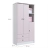 Quarto de Bebê Completo com Guarda-Roupa e Cômoda Arco-Íris  - 6