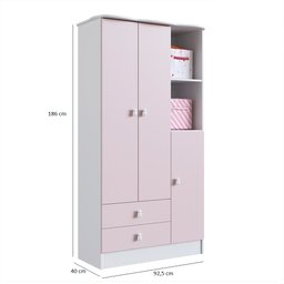 Quarto de Bebê Completo com Guarda-Roupa e Cômoda Arco-Íris  - 6