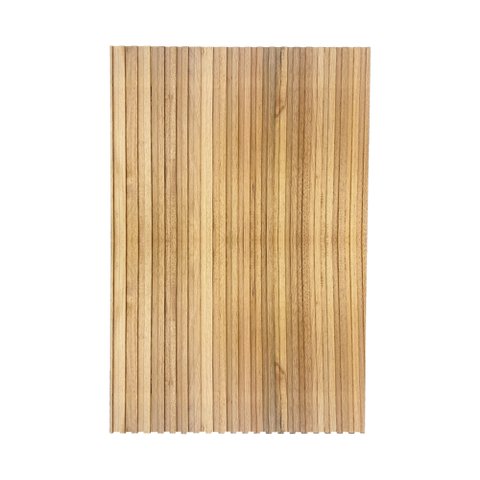 Cabeceira Esmeralda Madeira Maciça Ripada 100cm para Cama de Solteiro