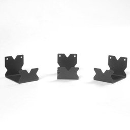 Suporte para XBox de parede em Aço - Preto - kit 3 peças - 2