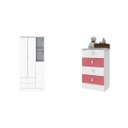 Ver imagem 2 de Quarto de Bebê Completo com Guarda-Roupa e Cômoda 377005 Espresso Móveis Branco