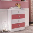 Ver imagem 6 de Quarto de Bebê Completo com Guarda-Roupa e Cômoda 377005 Espresso Móveis Branco