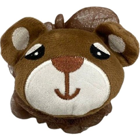 Esponja de Banho Infantil 10cm 100%poliéster Marrom