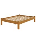 Ver imagem 1 de Cama Casal Turca New Madeira Maciça Cor Mel