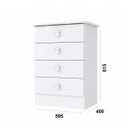 Ver imagem 7 de Quarto de bebê com Guarda-Roupa e Cômoda de Bebê Arco-Íris