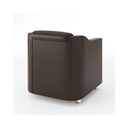 Ver imagem 5 de Kit 4 Poltronas Bia Decorativa Reforçada Recepção Clinica Salão Sala de Estar Corino:marrom