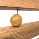 Ver imagem 5 de Cadeira Espreguiçadeira de Madeira Rústica com Fios de Aço