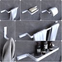 Ver imagem 1 de Kit Acessórios Para Banheiro Branco Empire 6 peças