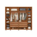Ver imagem 4 de Guarda Roupa Casal 6 Portas e 6 Gavetas Milanus Freijo/off White - Caemmun