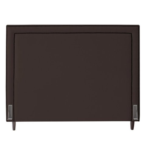 Cabeceira Cama Box Casal Queen Size Maísa 160cm Com Frame Suede Marrom - Desk Design