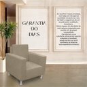 Ver imagem 4 de Poltrona Robusta para Sala e Recepção Confortável Reforçada Suede:capuccino