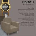 Ver imagem 2 de Poltrona Robusta para Sala e Recepção Confortável Reforçada Suede:capuccino