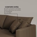 Ver imagem 7 de Sofá Cama Retrátil em Madeira Eucalipto e Bouclê 210cm Uruguai