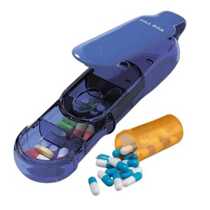 Porta Remedio Comprimido Capsula Estojo Compartimento Divisoria Bolsa Mala Viagem Armazenamento Port