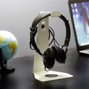 Ver imagem 1 de Suporte para Fone de Ouvido Tipo Pedestal Mesa - Branco