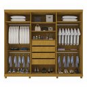 Ver imagem 2 de Guarda-Roupa Casal Valenza 6 Portas 100% MDF com LED e Vidro Naturale - Pnr Móveis