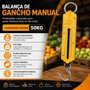 Ver imagem 5 de Balança de Gancho Manual 50kg Portátil Suspensa Pesca Aço Yeet