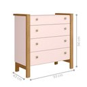 Ver imagem 3 de Comoda de Quarto Infantil 4 Gavetas Charlotte
