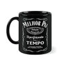 Caneca Personalizada Melhor Pai 300ml 100% Preta - 1