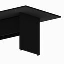 Ver imagem 4 de Mesa Reunião 8 Lugares 200x100cm Retangular Executiva com Pé Painel para Escritório Corporate Preto