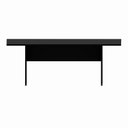 Ver imagem 6 de Mesa Reunião 8 Lugares 200x100cm Retangular Executiva com Pé Painel para Escritório Corporate Preto