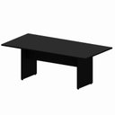 Ver imagem 2 de Mesa Reunião 8 Lugares 200x100cm Retangular Executiva com Pé Painel para Escritório Corporate Preto