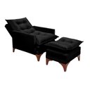 Ver imagem 2 de Poltrona Cadeira Reclinável Munique 176 Império Veludo