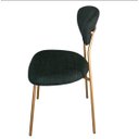 Ver imagem 5 de Cadeira Lívia com Estrutura Dourada em Aço Carbono – Exclusiva Linho Lincoln Verde