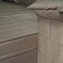 Ver imagem 6 de Sofá Retrátil Reclinável 4 Lugares com Molas 2,30m Quantum Suede Velut Tabaco - King House