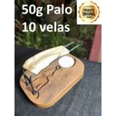 Ver imagem 3 de Incensario Suporte Queimador Buda Madeira Cumarú 13cm +50g Palo Santo