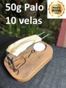 Ver imagem 3 de Incensario Suporte Queimador Buda Madeira Cumarú 13cm +50g Palo Santo