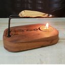 Ver imagem 2 de Incensario Suporte Queimador Buda Madeira Cumarú 13cm +50g Palo Santo