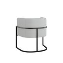Ver imagem 6 de Kit 6 Cadeiras Poltrona Lua Bouclê Sala Quarto Preto Balaqui Cor:cinza
