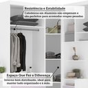 Ver imagem 6 de Quarto de Canto Solteiro com Guarda Roupas Cabeceira e Escrivaninha Alpes Luciane Móveis