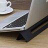 Suporte Apoio de Notebook Mesa Compacto em Alumínio - Preto - 3