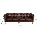 Ver imagem 4 de Sofá Dom Pedro Chesterfield Modulado 4 Lugares Decoração Sala Recepção - Couríssimo Café 015