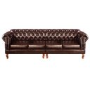 Ver imagem 1 de Sofá Dom Pedro Chesterfield Modulado 4 Lugares Decoração Sala Recepção - Couríssimo Café 015