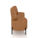 Ver imagem 6 de Sofá Living Decorativo 2 Lugares 1,35m Katara Pu Manchado Caramelo G33 - Gran Belo