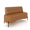 Ver imagem 5 de Sofá Living Decorativo 2 Lugares 1,35m Katara Pu Manchado Caramelo G33 - Gran Belo