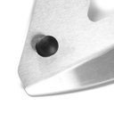 Ver imagem 5 de Suporte de Placa BMW GS - 650-800-1200 - Inox Escovado