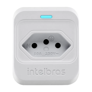 Tomada Dispositivo Proteção Contra Surtos Elétricos Intelbras Eps 301 Branco
