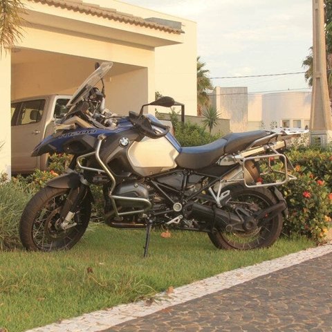 Ampliador Pé de Apoio BMW GS R1200 2013 Diante-Inox Escovado