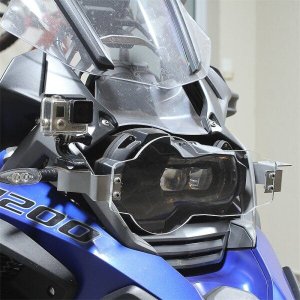 Protetor Farol em Inox e Acrílico BMW GS R1200 - 2013 Diante