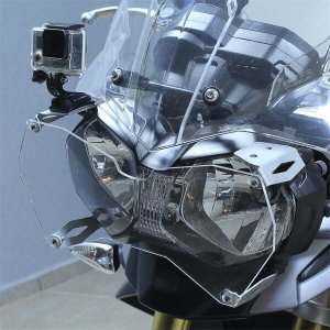 Protetor Farol em Inox e Acrílico Triumph Tiger 800 e 1200