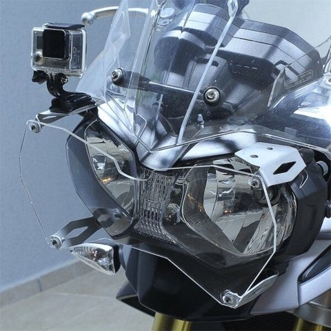 Protetor Farol em Inox e Acrílico Triumph Tiger 800 e 1200