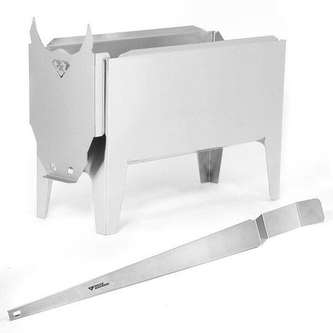 Queimador Parrilla FireBox Inox com Protetor + Espalhador Brasas