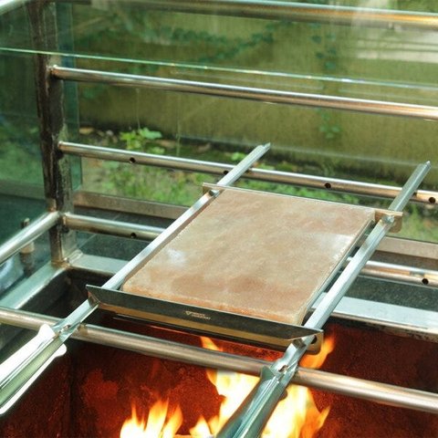 Suporte de Churrasqueira Para Pedra de Sal Rosa em Inox 304