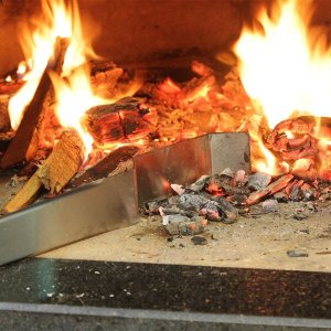 Espalhador de brasas pra Parrilha forno Lenha -Inox Escovado
