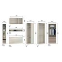 Ver imagem 3 de Guarda Roupa Casal de Canto 9 Portas e 6 Gavetas Legno Crema com Connect Prime Plus Luciane Móveis